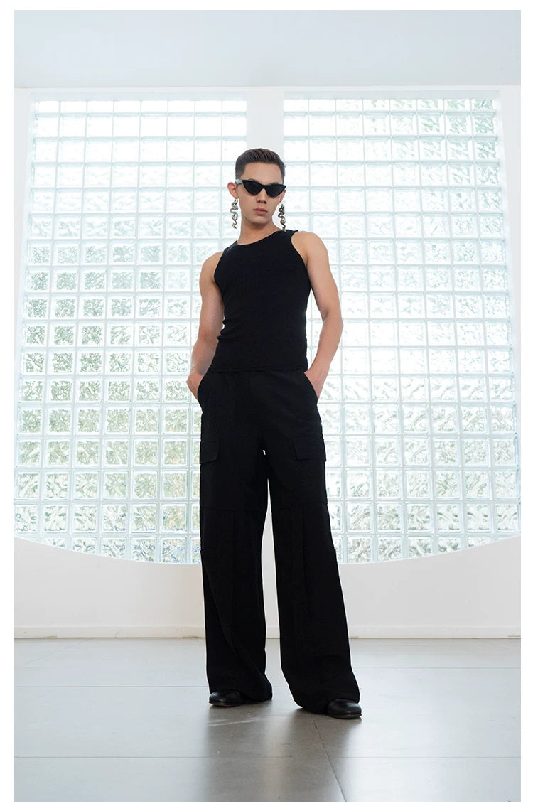 Y2K Black Devil Wings Slim Tank