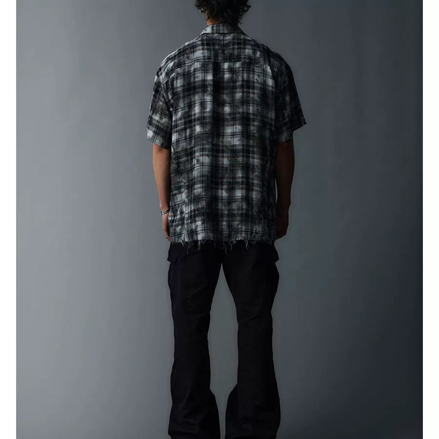 Unisex Cleanfit Multi-color Fringed Plaid Shirts