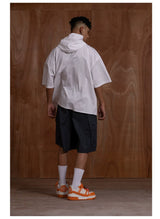 Men's Black White Graphic Vintage Hoodies