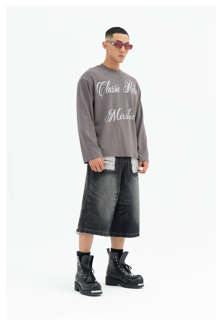 Men's Glitter Long Sleeve Sun Tee