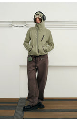Men's Heated Zip Hooded Fleece Jacket