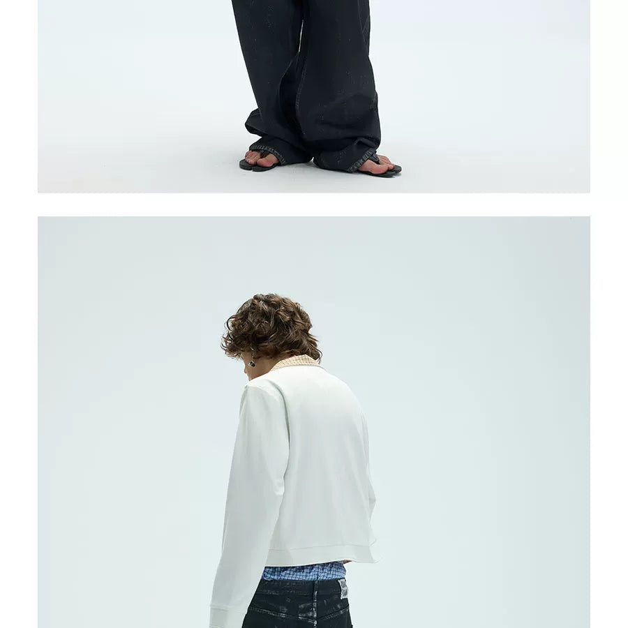 Reversible Plaid Embroidered Zip-front Fleece Jacket