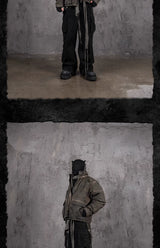 Wanderer Distressed Embroidered Dirty Dyed Parka