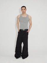 Stretchy Fitted U-Neck Tank Tops