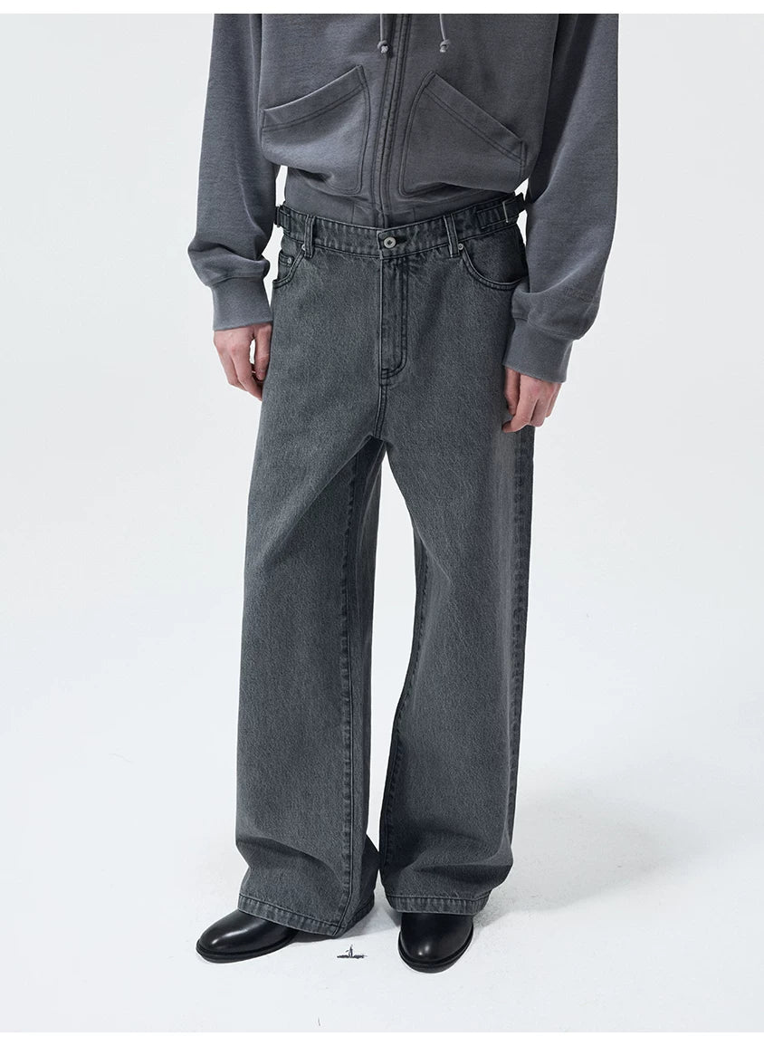 14Oz Turkish Washed Denim Straight Pants