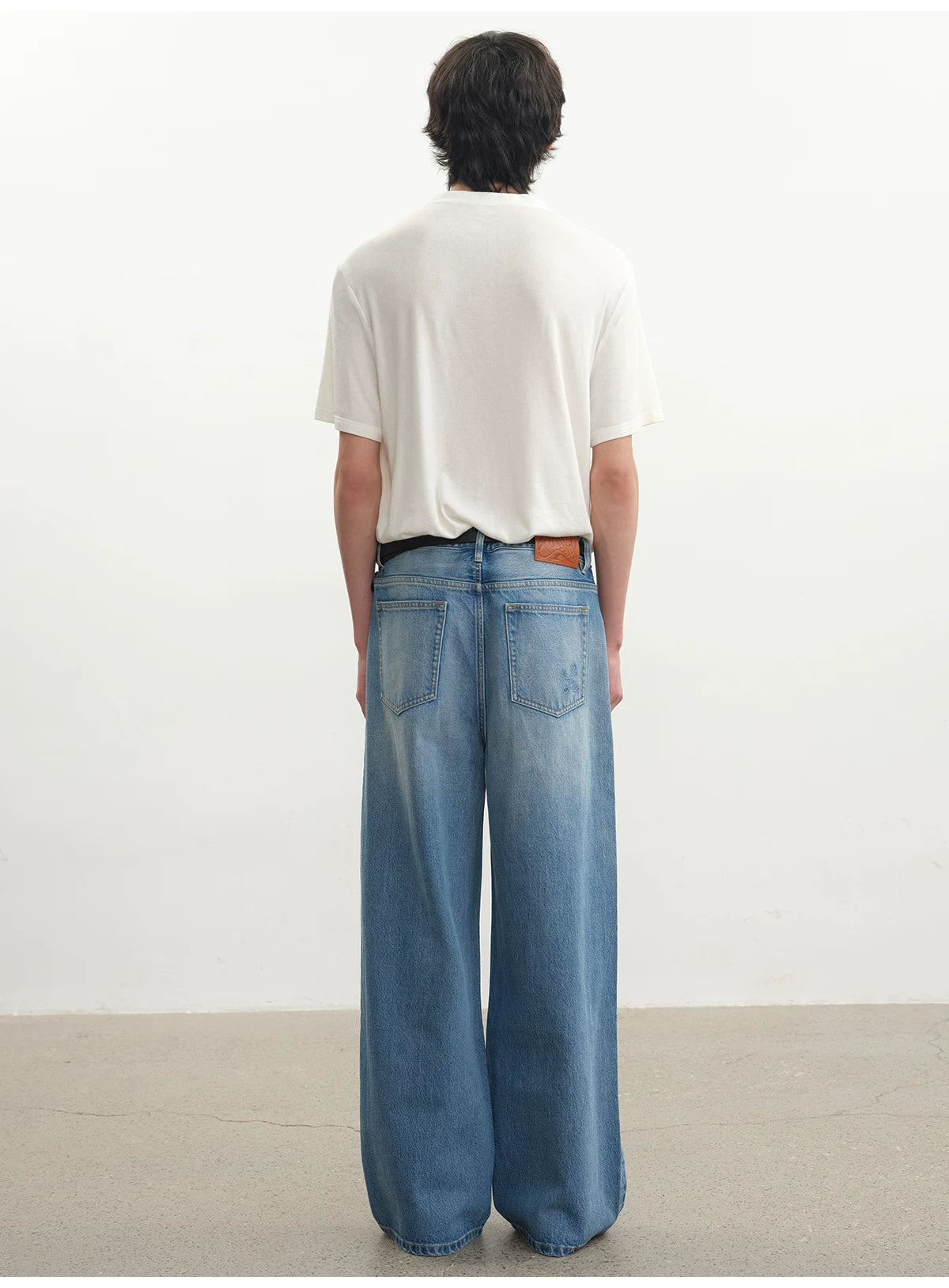 Printed Short-sleeve Tee with Tencel Wool