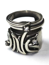 Handmade Distressed Gothic Honeysuckle Ring