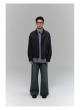 Heavyweight Slub Washed Straight Jeans