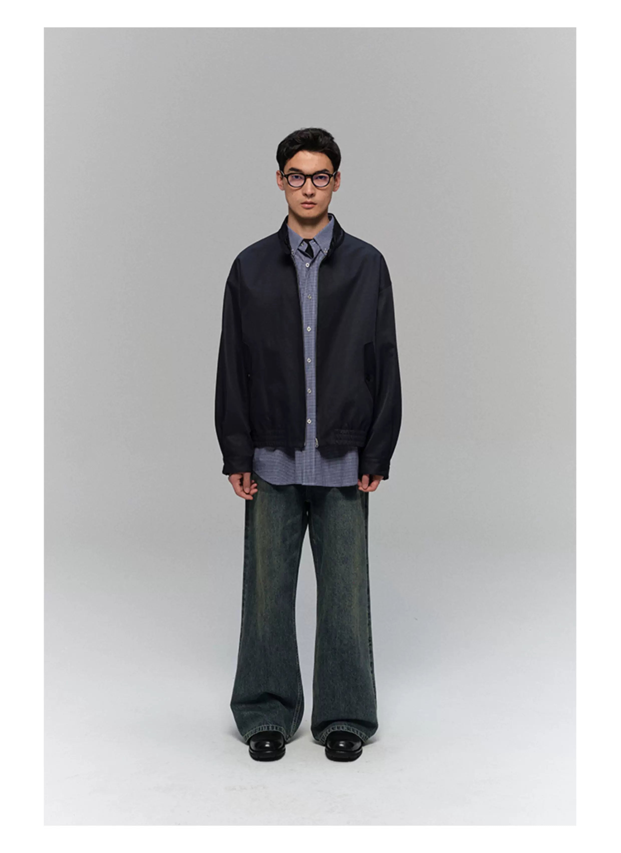 Heavyweight Slub Washed Straight Jeans