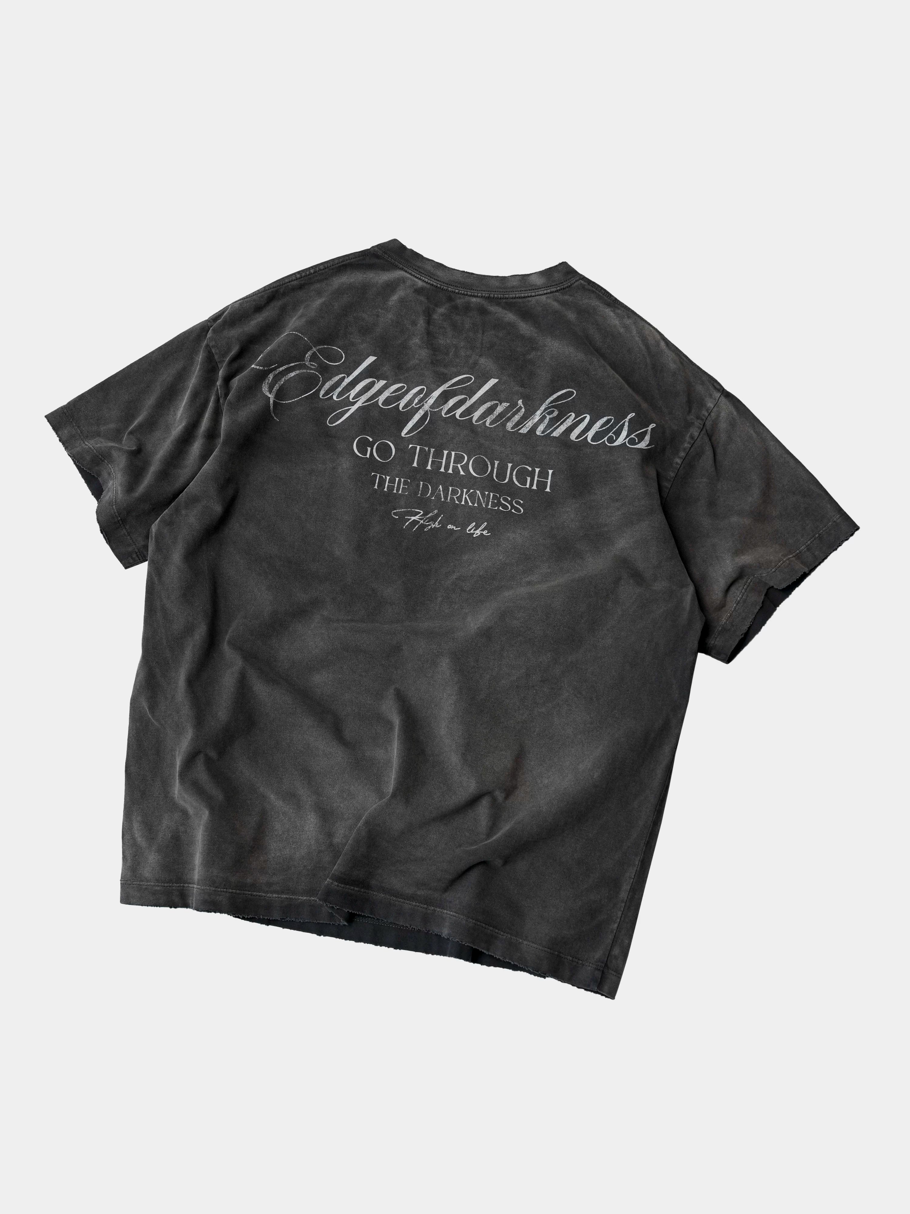 Demon Goat Distressed Printed Loose Tee
