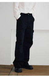 Men's Distressed Frayed Cargo Pants