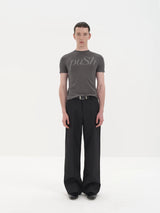 Slim Fit Rhinestone Short Sleeve Tee