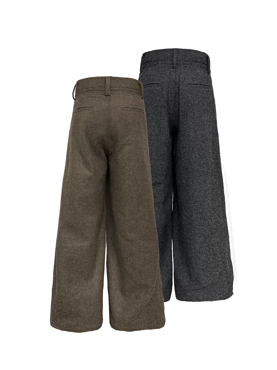 85% Wool Pleated Pants