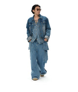 Wild West Washed Denim Vest