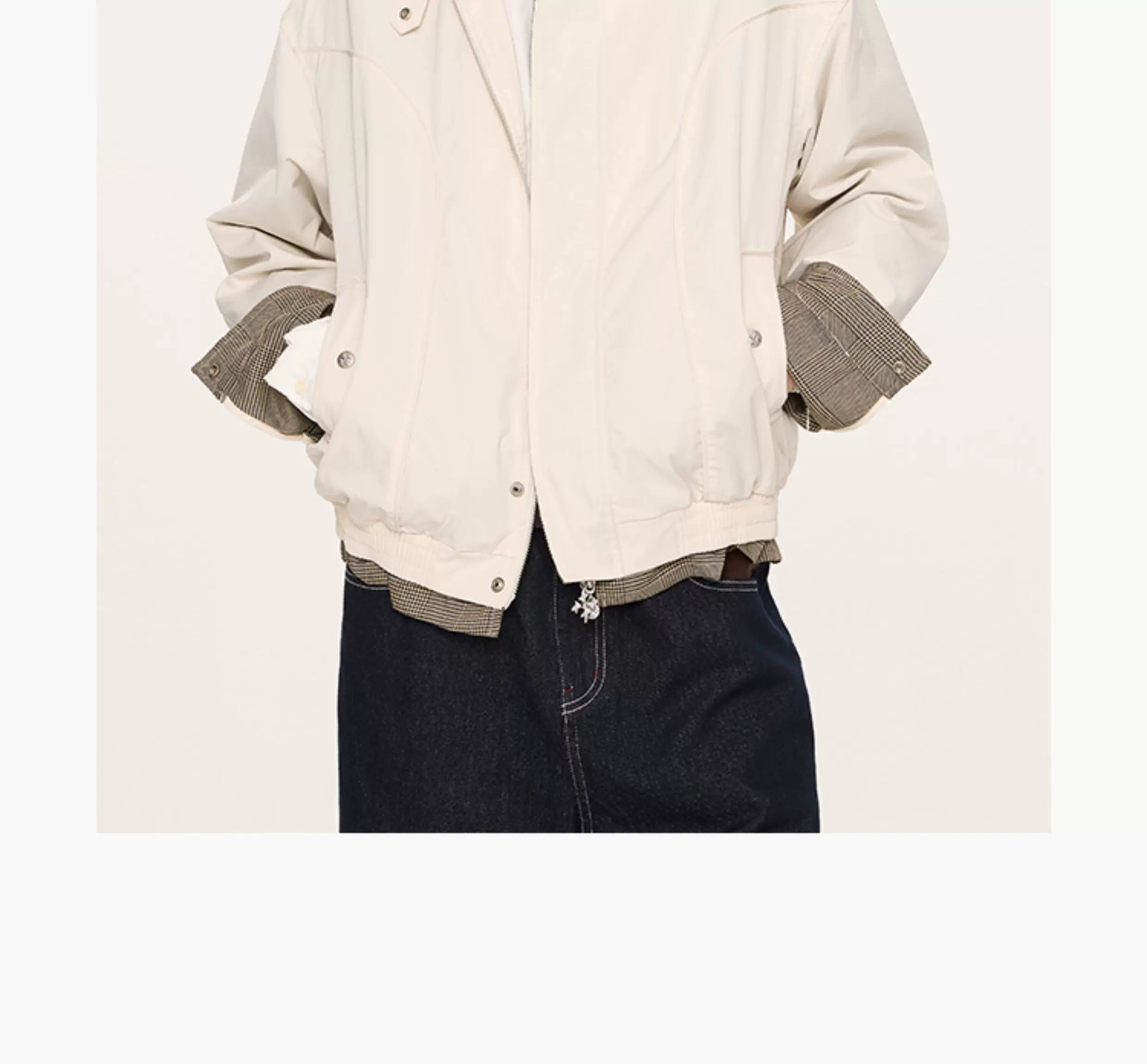 Houndstooth Harrington Jacket