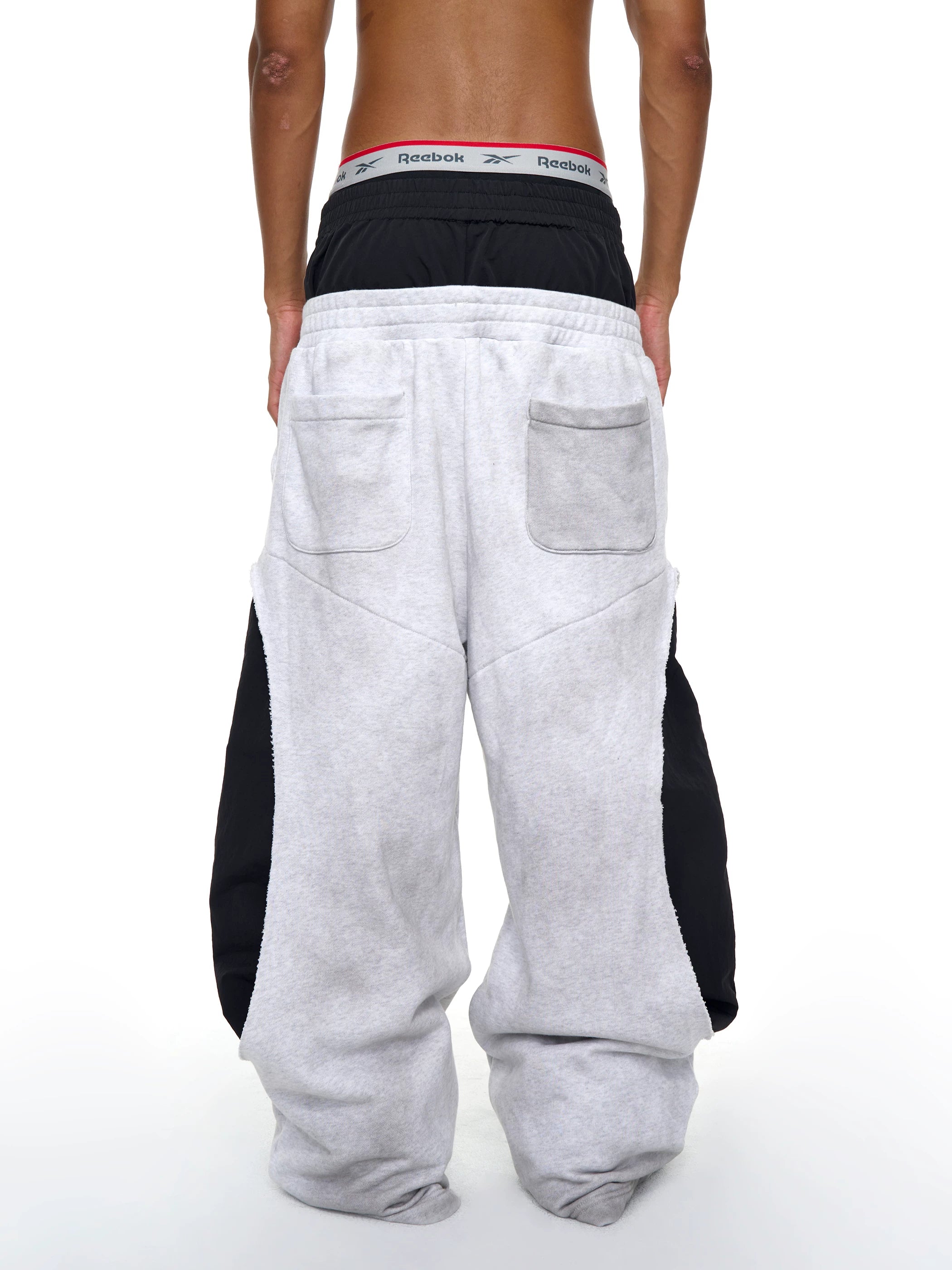Men's 2-In-1 3-Stripe Wide Leg Sweatpants