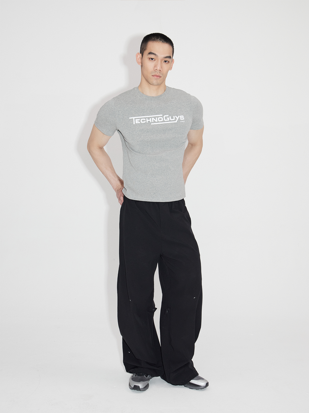 Structured Lightweight Printed Short Sleeve Tees