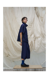 Pleated Draped Cropped Dress Pants