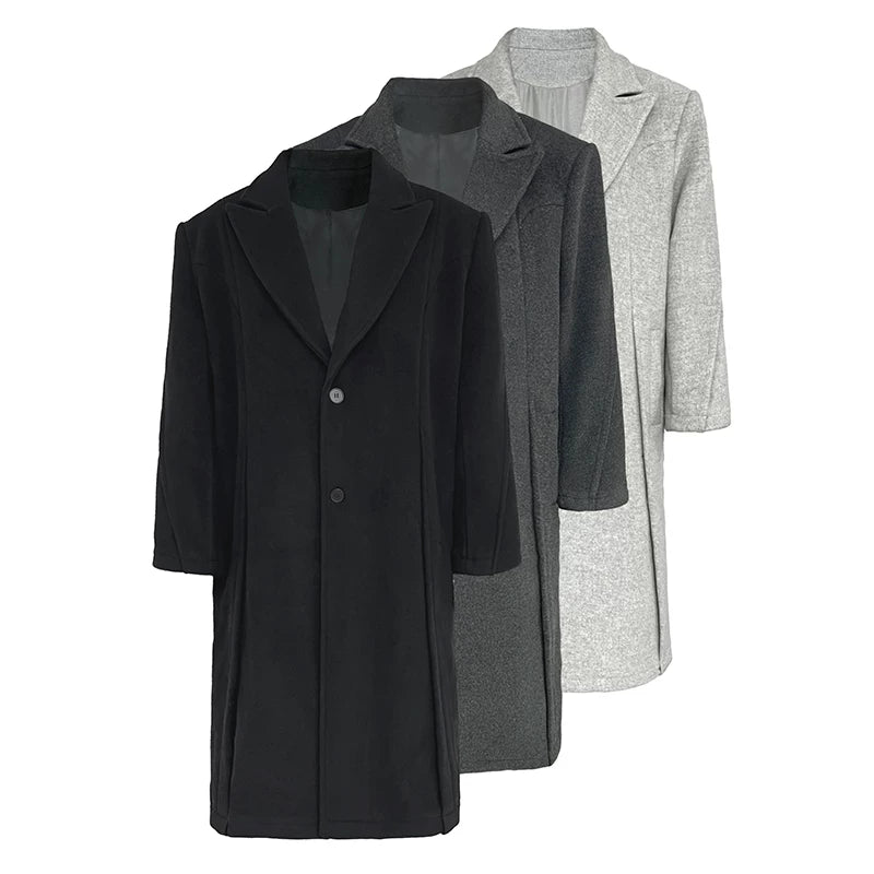 Padded Long 70% Australian Wool Coat