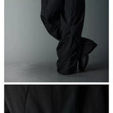 Waterproof Irregular Zippered Baggy Trench Pants