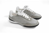 Gray Horsehair Platform Sneakers