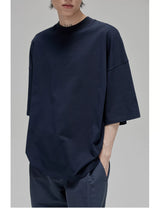 Vintage Ribbed Half Sleeve Tees