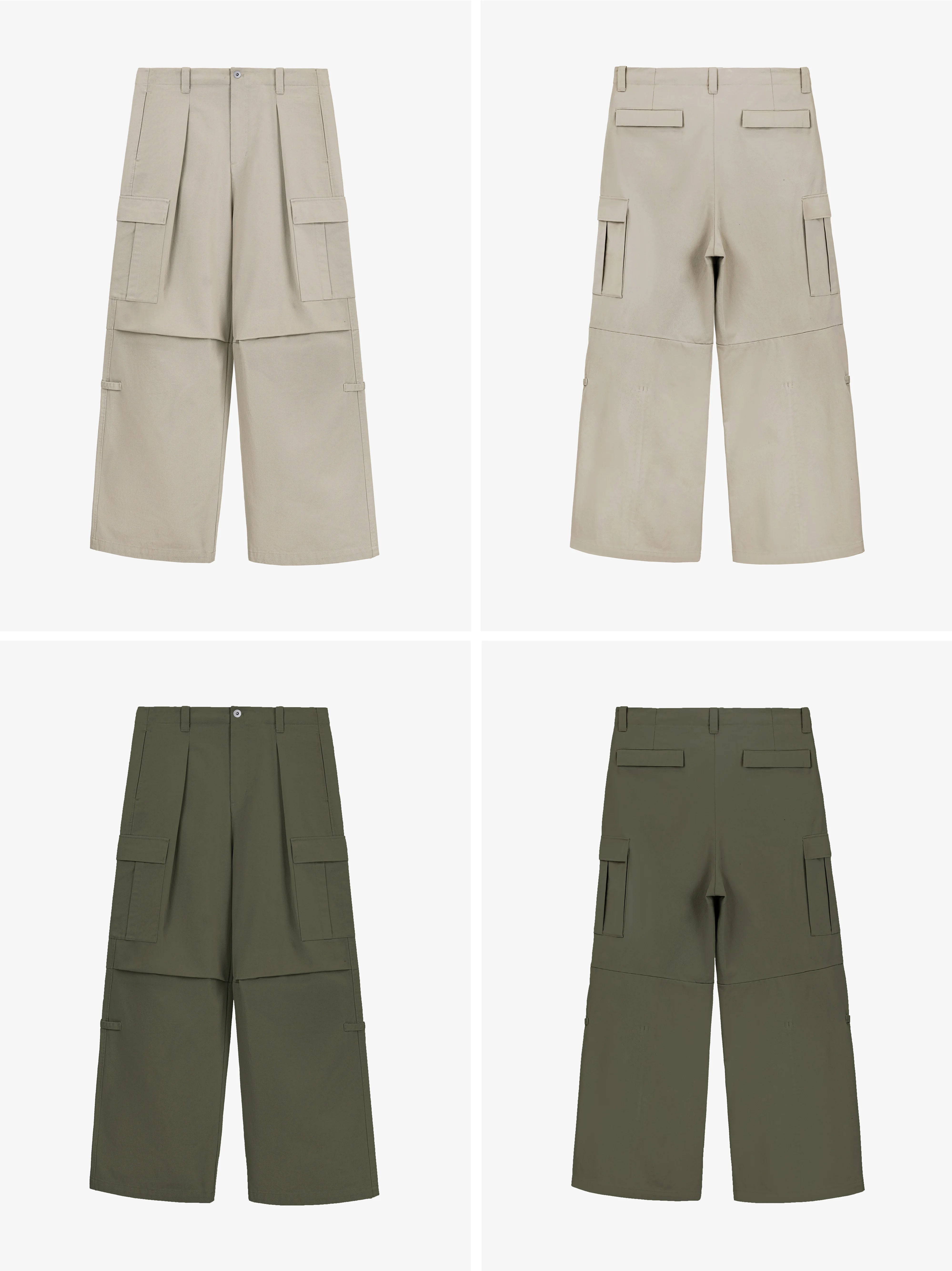 M51 Loose Fit Washed Cargo Pants