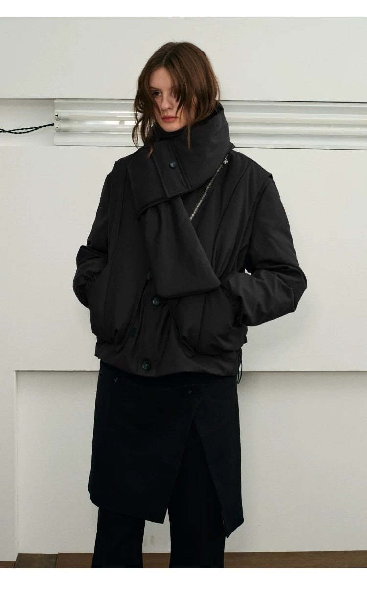 Men's Winter 3-in-1 Vest Scarf Coat