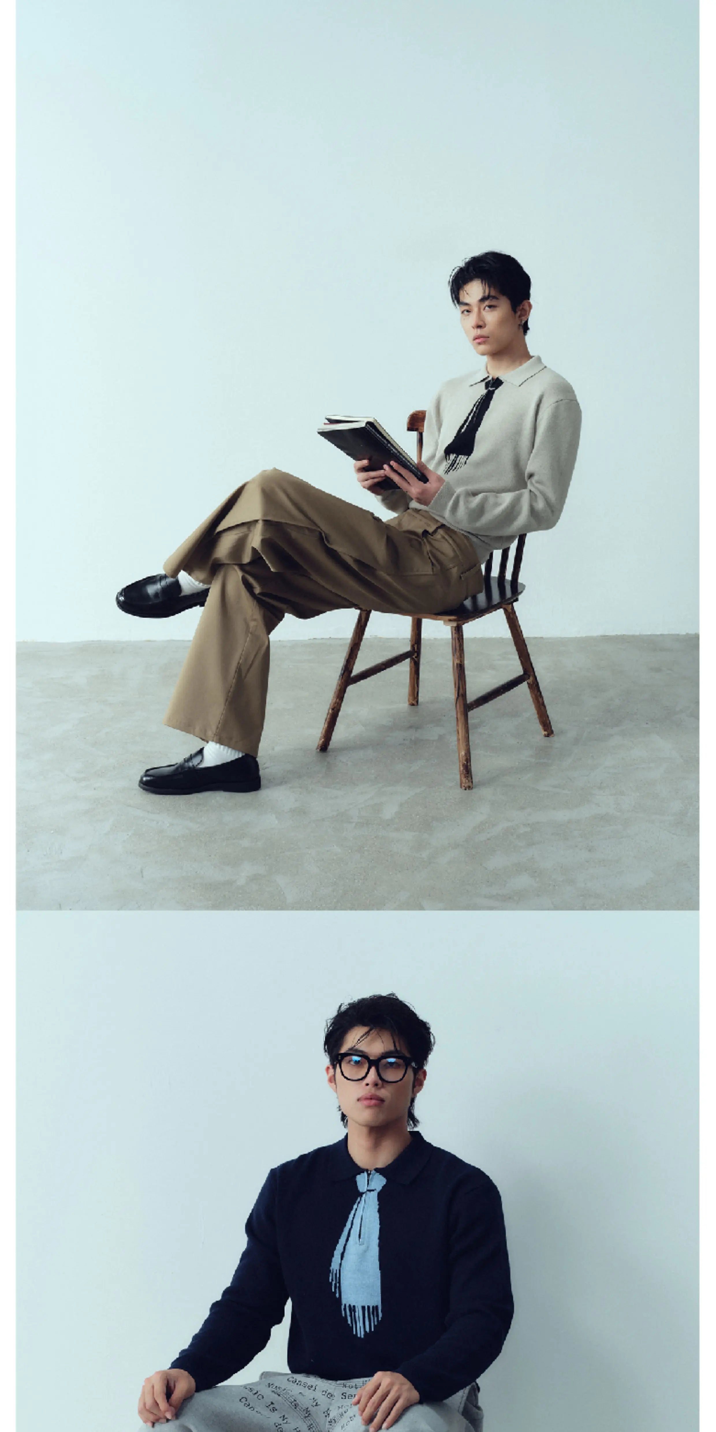 Short Jacquard Casual Wool Sweater