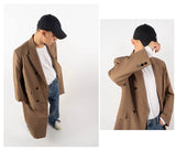 Men's Oversized Two-tone Windproof Trench Coat