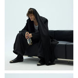 Thick Multi-Wear Hooded Scarf Blazer Coat