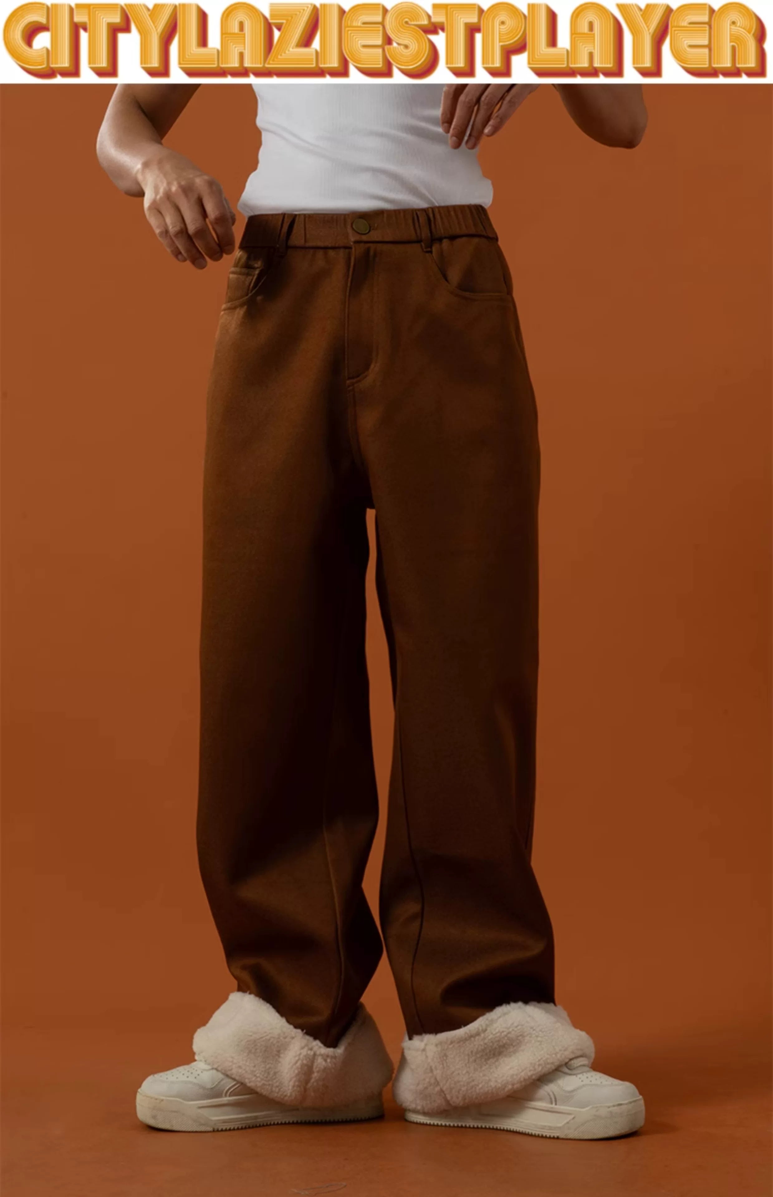Men’s Fleece Cuff Casual Pants