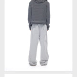 Men's Striped Fur Collar Hoodie