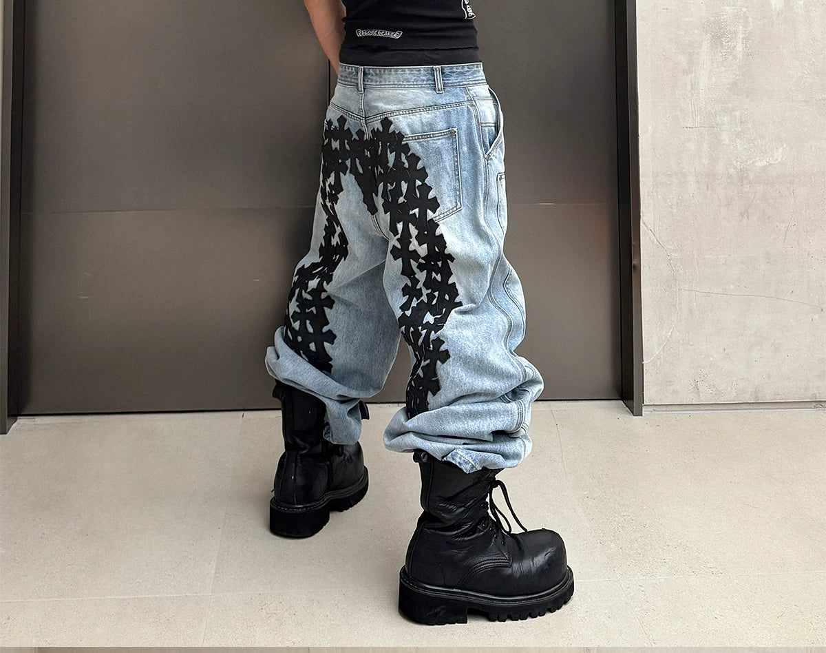 Genuine Vintage Washed Blue Carpenter Jeans
