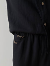 Drawstring Straight Leg Linen Lyocell Pants