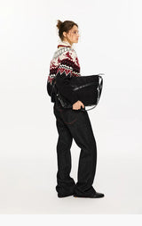 Fair Isle Color Block Cardigan