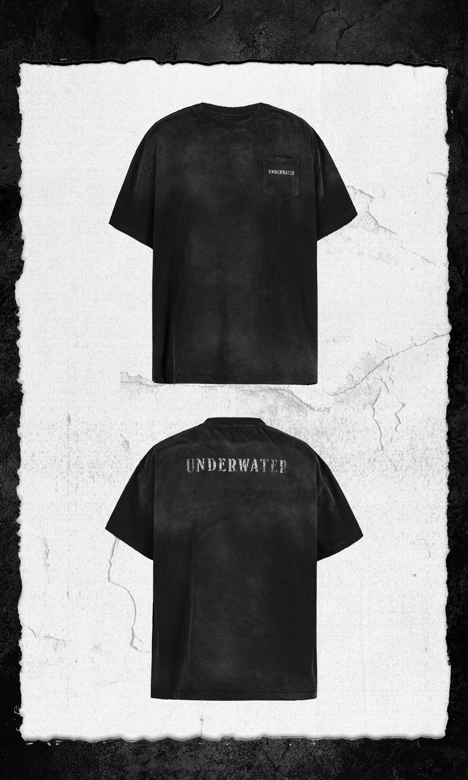 Faded Distressed Vintage Pocket Tee