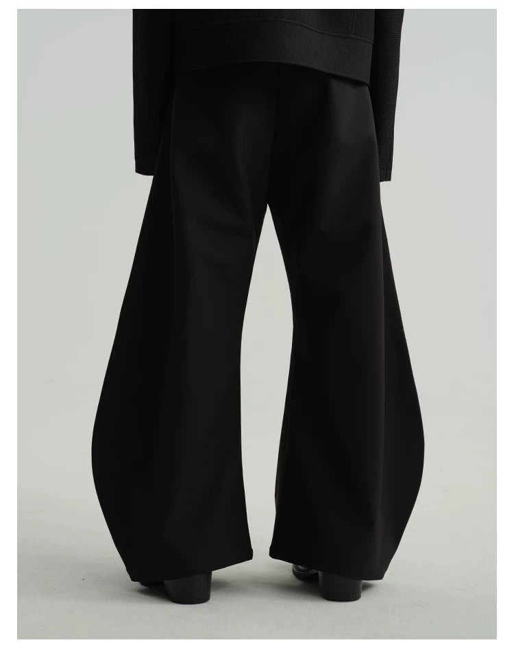 Two-Tone Wide Leg Machete Pants