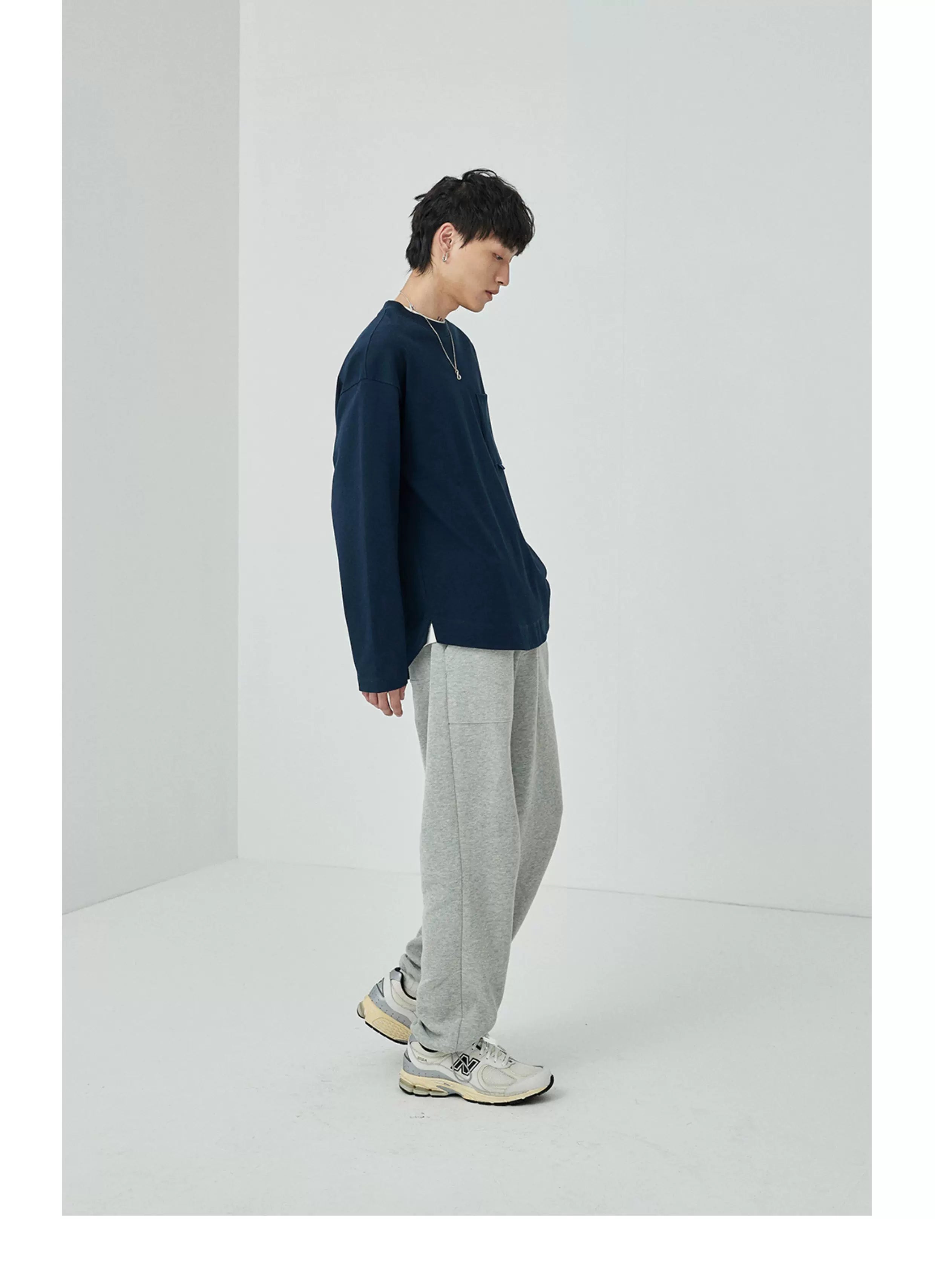 Ribbon Pocket Long Sleeve Tee