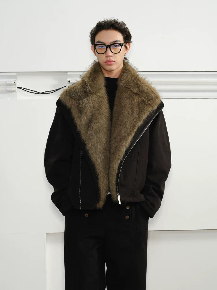 Men's Winter Detachable Rabbit Fur Coat