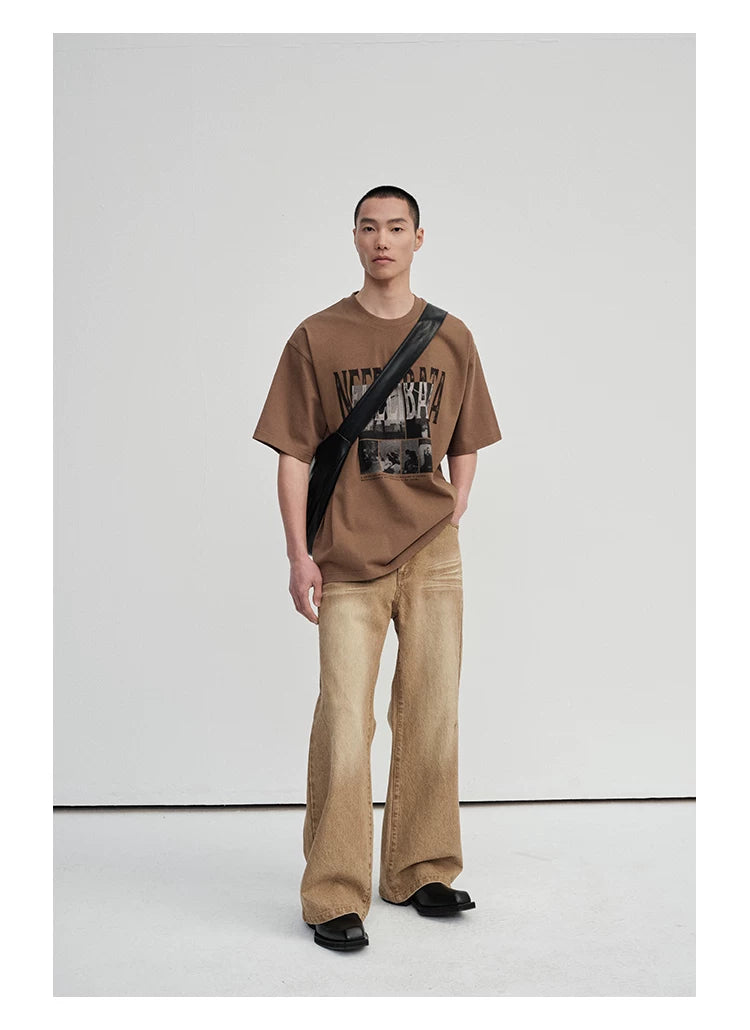 300G Double Yarn Printed Tee