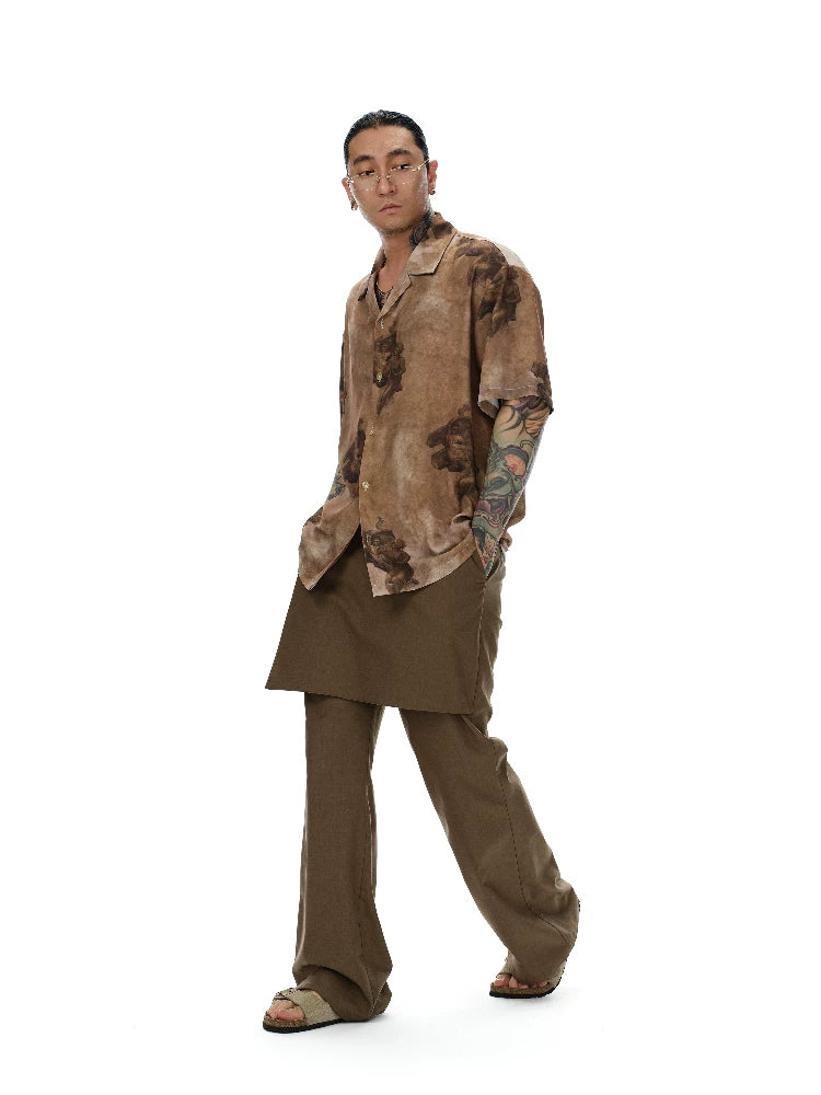 Sketch Portrait Cuban Collar Hawaiian Shirt