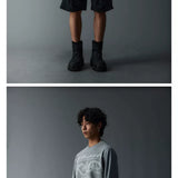 Cleanfit Couple Vintage Long-sleeve Wheat Tees