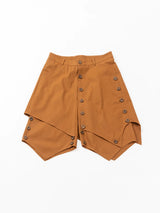Vintage Y2K Double Layer Button Skort