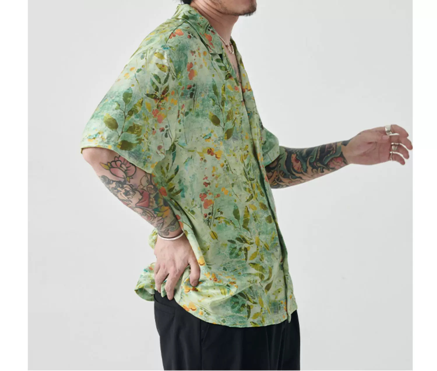 Loose Short Sleeve Hawaiian Shirt