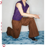 Vintage Riveted Flared Wool Cargo Pants