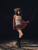 Vintage Punk Loose Fishnet Knit Sweater