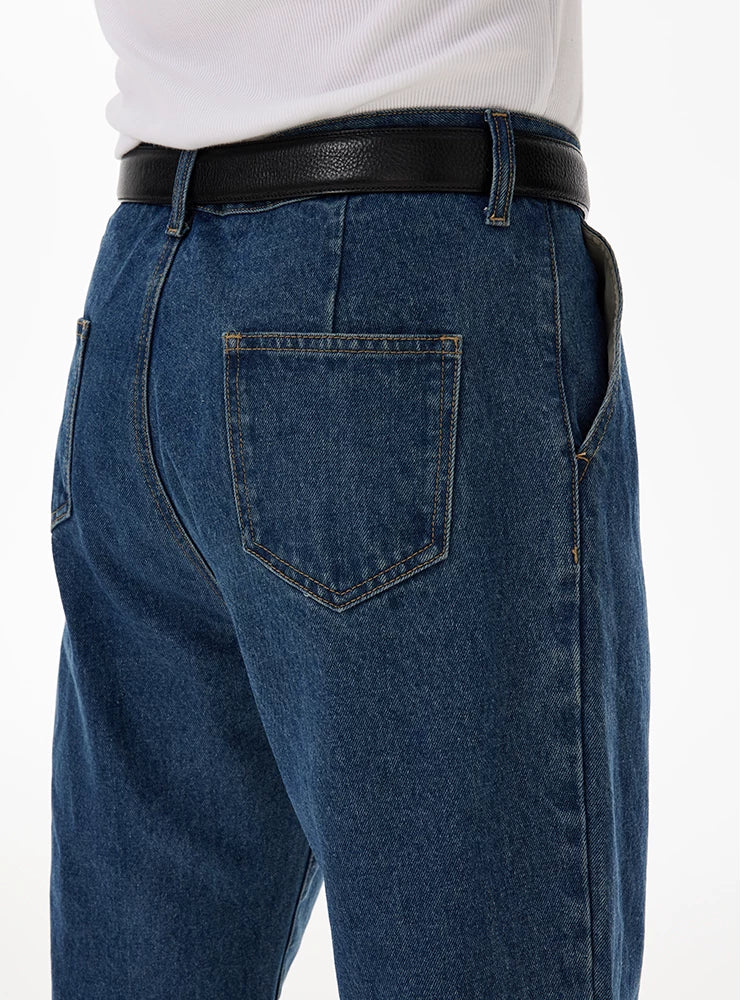 Vintage Distressed Fringed Cropped Skinny Jeans