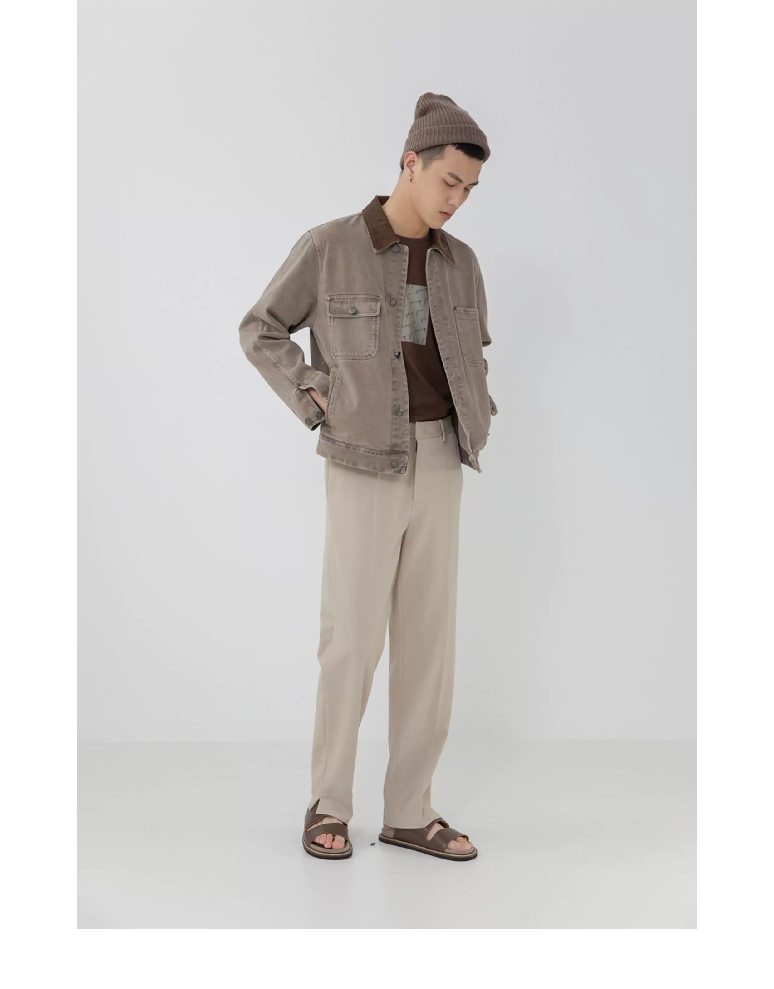 Drapey Straight Split Lounge Pants