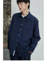 80s Cotton Oxford Asymmetric Pocket Shirt